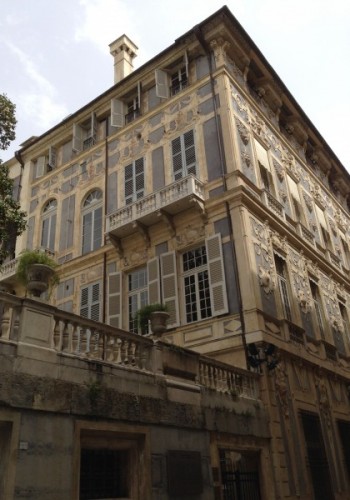 Prospetto di palazzo Lomellino restaurato da Impresa Di Martino sas Genova